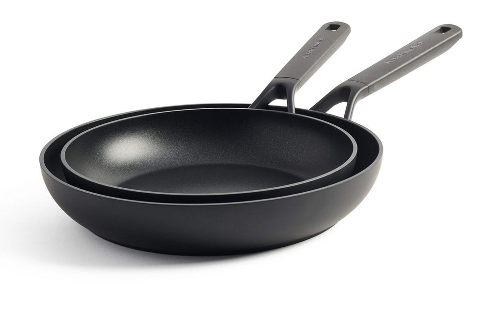 KitchenAid Set de ollas Multi-Ply Acero Inoxidable 6 piezas - Olla ø 20, 24 cm, Cazo ø 16 cm y Sartén ø 24 cm + Sartén Classic Forged ø 24 y 28 cm