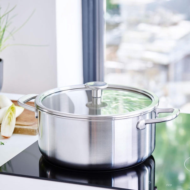 KitchenAid Olla Tri-Ply Acero Inoxidable ø 20 cm / 3,1 litros - sin revestimiento antiadherente