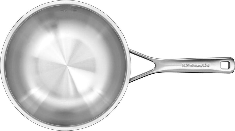 KitchenAid Sauteuse Tri-Ply RVS ø 20 cm / 2.3 Liter - bovenaanzicht