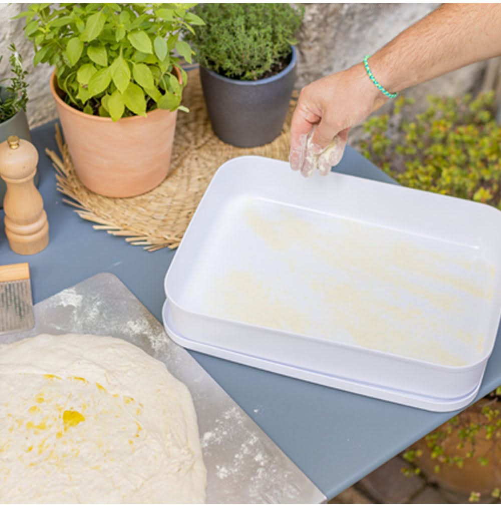 Tabla para amasar ZiiPa Paoli - 45 x 45 cm - Acero inoxidable - Antideslizante