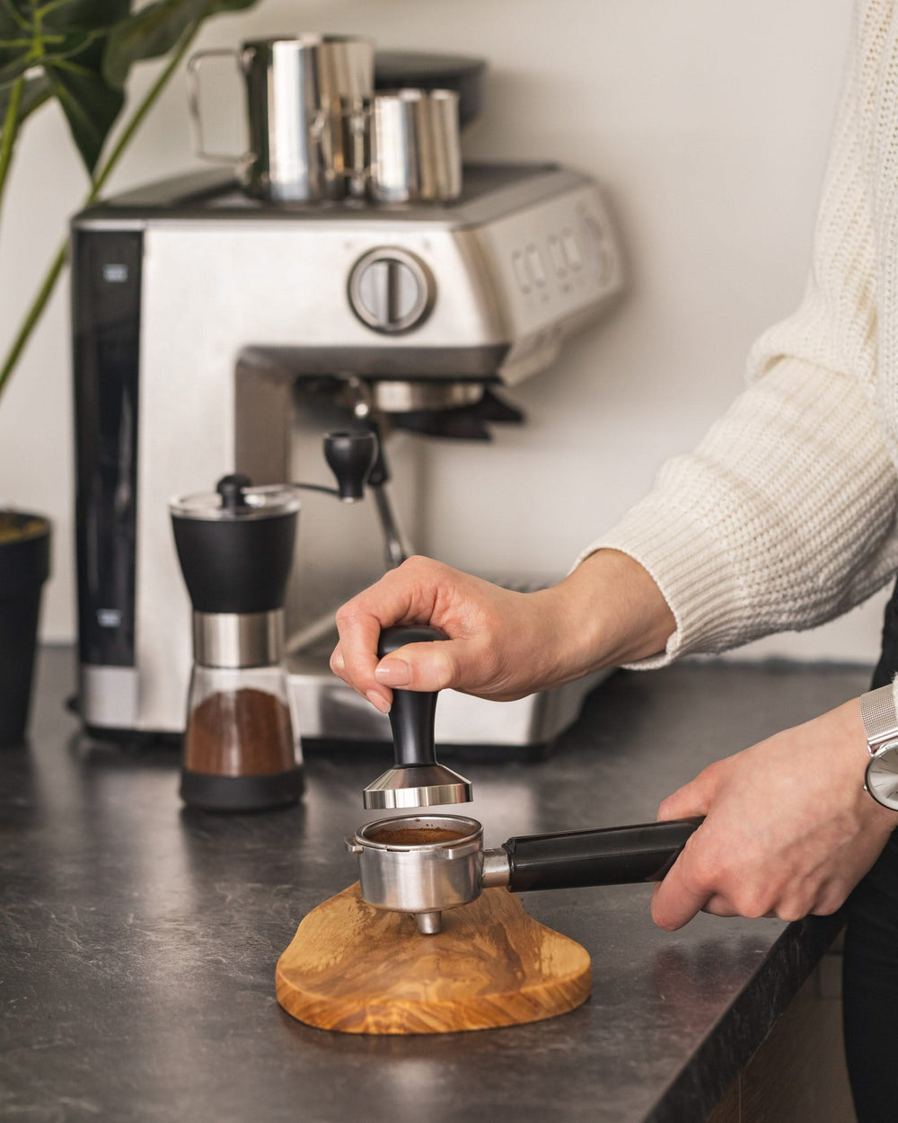 Jay Hill Tamper para Barista de Café - Negro - ø 50.8 mm