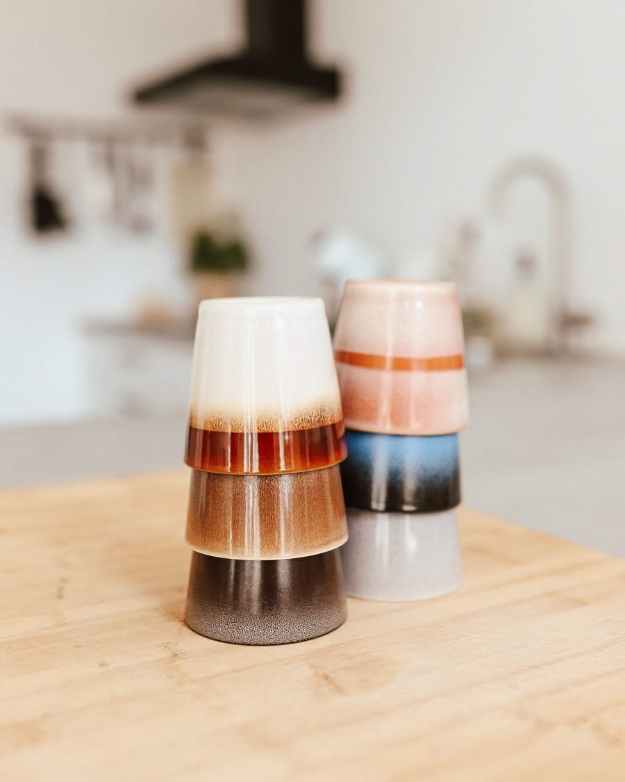 Studio Tavola Tazas para capuchino - Vasos para café - Earth 310 ml - 6 unidades