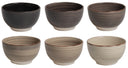 Cookinglife Cuencos para sopa / cuencos Delice Gris ø 14 cm - 6 unidades