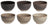 Cookinglife Cuencos para sopa / cuencos Delice Gris ø 14 cm - 6 unidades
