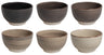 Cookinglife Cuencos para sopa / cuencos Delice Gris ø 14 cm - 6 unidades