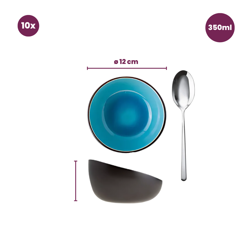 Cuencos pequeños Cosy & Trendy Streetfood ø 12 cm / 350 ml - 10 unidades