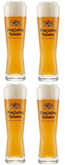 Vasos de cerveza Konig Ludwig Weizen 500 ml - 4 piezas
