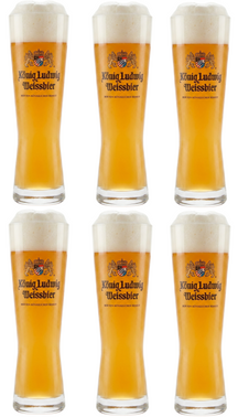 Vasos de cerveza Konig Ludwig Weizen - 500 ml - 6 unidades