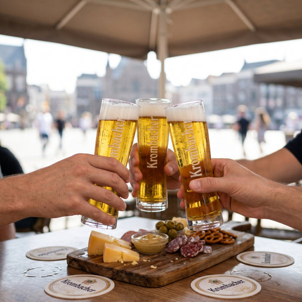 Krombacher vasos de cerveza Star Cup 250 ml - 4 piezas