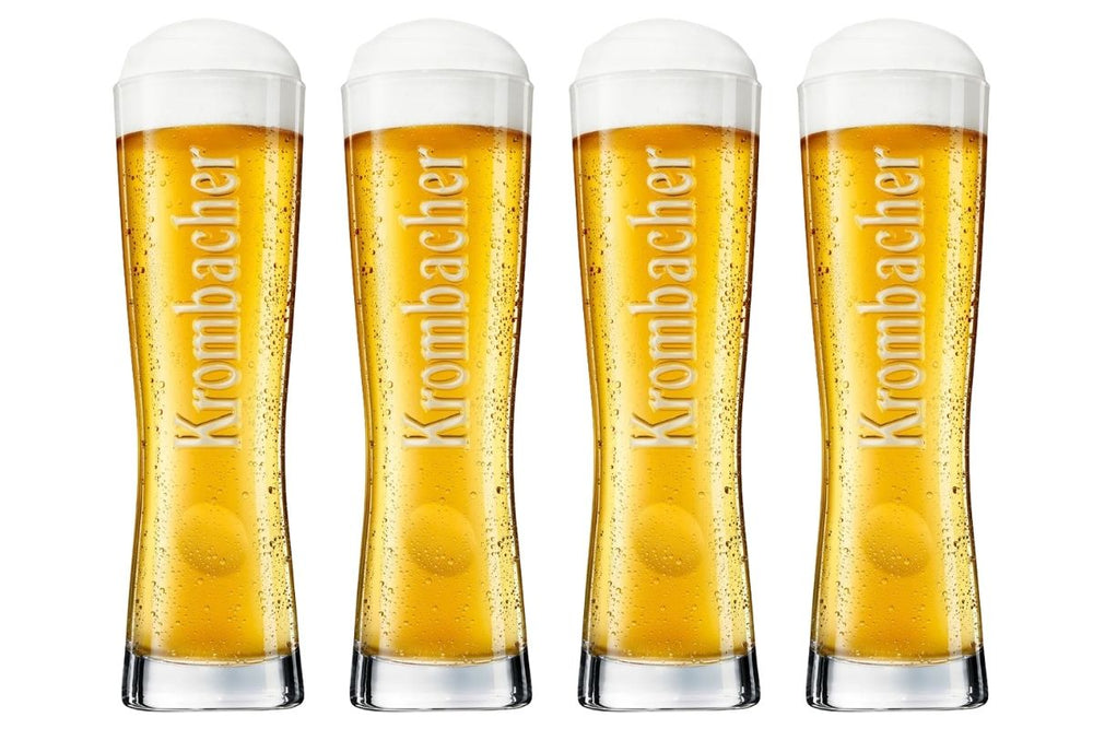 Krombacher vasos de cerveza Star Cup 250 ml - 4 piezas