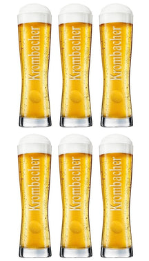 Krombacher vasos de cerveza Star Cup 250 ml - 6 piezas