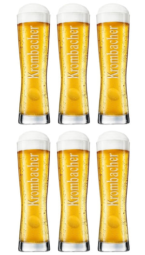 Krombacher vasos de cerveza Star Cup 250 ml - 6 piezas