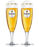 Krombacher vasos de cerveza con pie 300 ml - 2 unidades