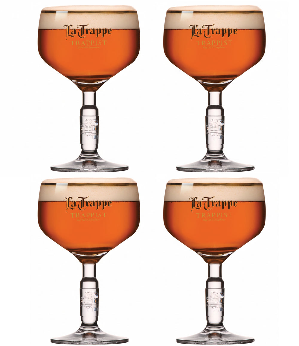 La Trappe Vasos de cerveza 250 ml - 4 unidades