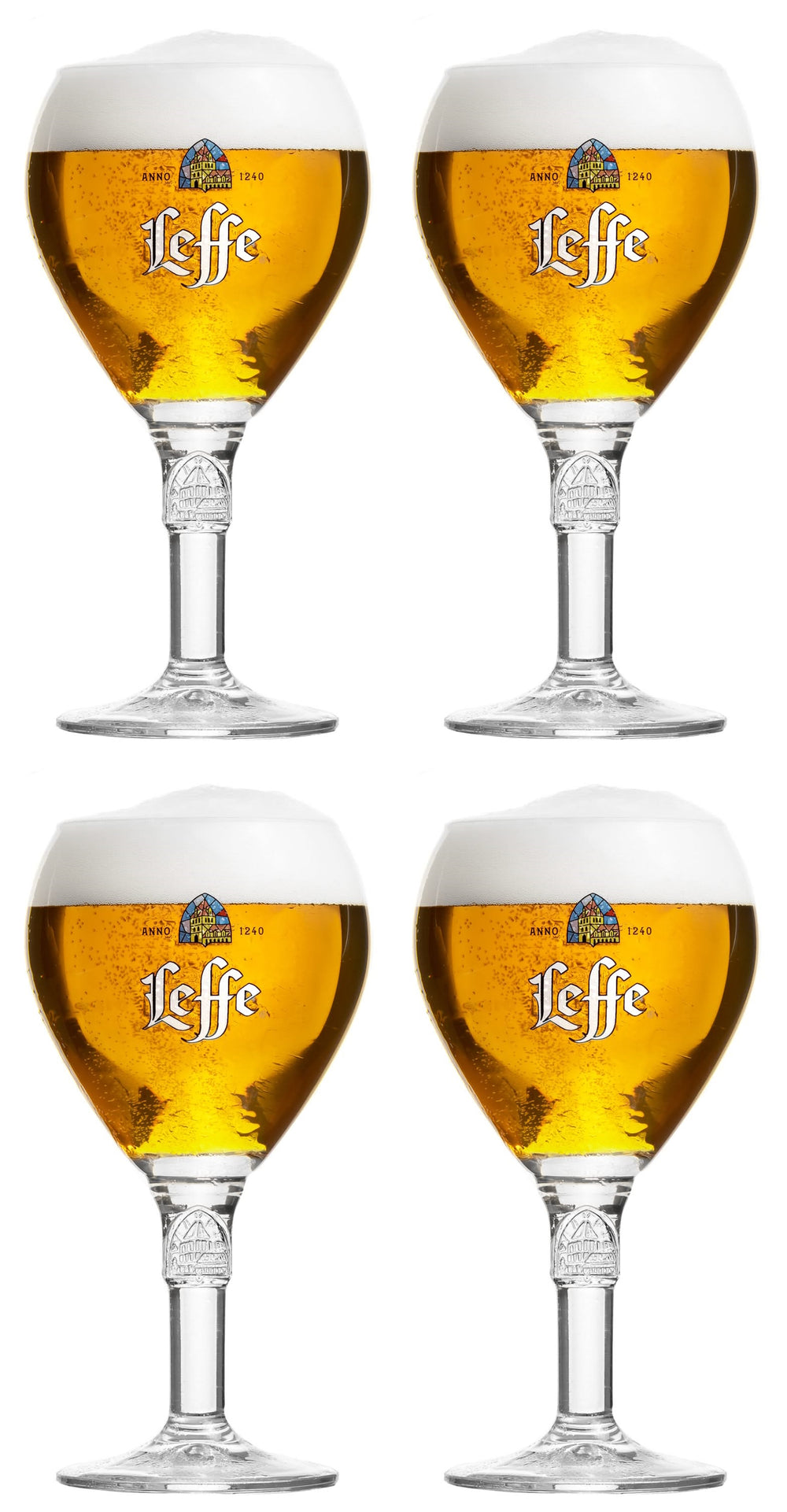 Vasos de cerveza Leffe 250 ml - 4 piezas