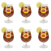 Lipton Ice Tea Vasos Bol - Transparente - 250 ml - 6 unidades