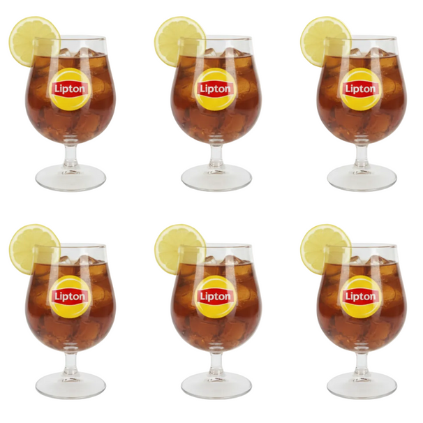 Lipton Ice Tea Vasos Bol - Transparente - 250 ml - 6 unidades