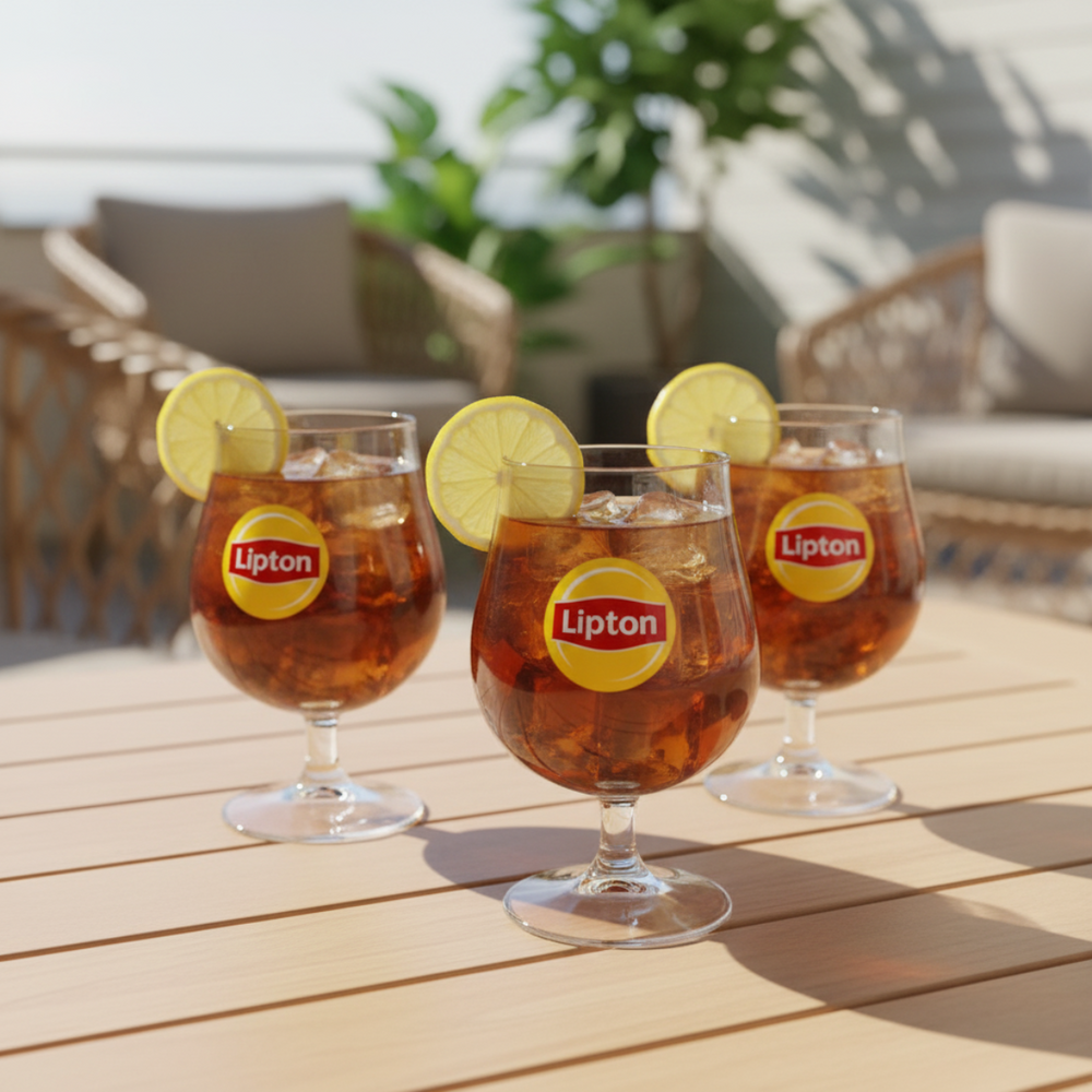 Lipton Ice Tea Vasos Bol - Transparente - 250 ml - 6 unidades