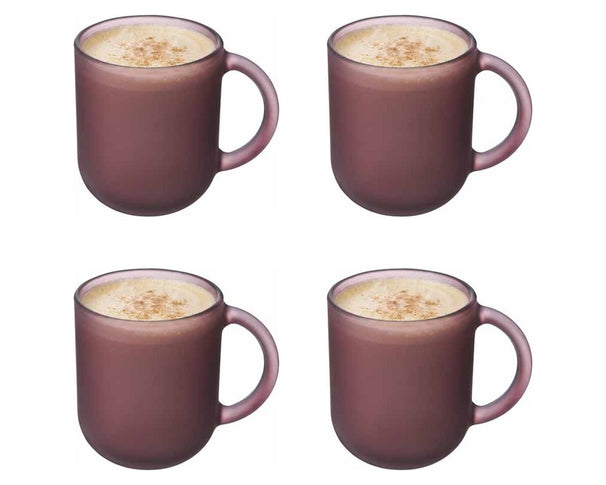 Luminarc Vasos de Café / Té con Asa Moka Delice Cherry - 250 ml - 4 piezas