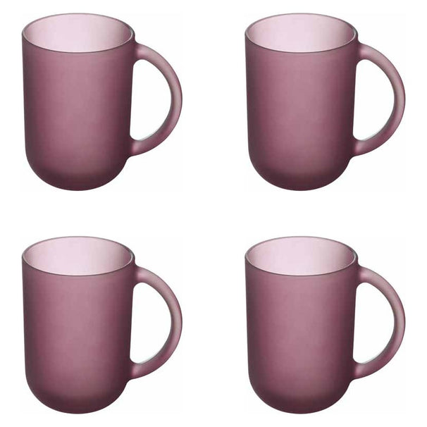 Luminarc Vasos de Café / Vasos de Té con Asa Moka Delice Cherry - 320 ml - 4 piezas