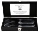 Tenedores para steak Laguiole Style de Vie Luxury Line Negro Ébano - 6 piezas
