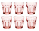 Vasos de agua Bormioli Rocco Rock Bar - Naranja - 270 ml - 6 piezas