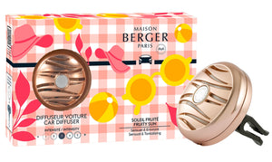 Maison Berger Autoparfum / Autodiffuser Estivale Blissful - Fruity Sun - con recarga