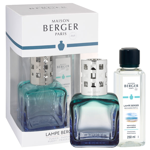 Maison Berger Giftset - quemador de fragancia - Glaçon Turquoise/Bleue - Ocean Breeze