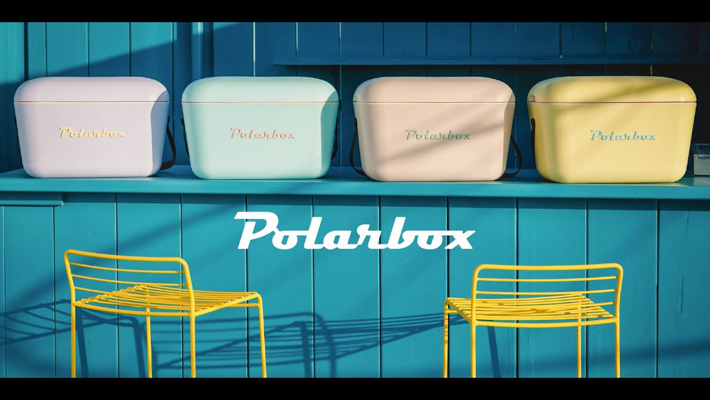 Nevera Polarbox con correa para el hombro - Azul marino Mostaza - 12 litros
