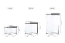 Mepal Tarros de Almacenamiento Set Omnia Negro 3 piezas