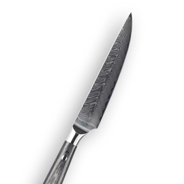 Messermeister Juego de cuchillos Avanta Damascus 3 piezas - Cuchillo de chef, cuchillo universal y cuchillo pelador