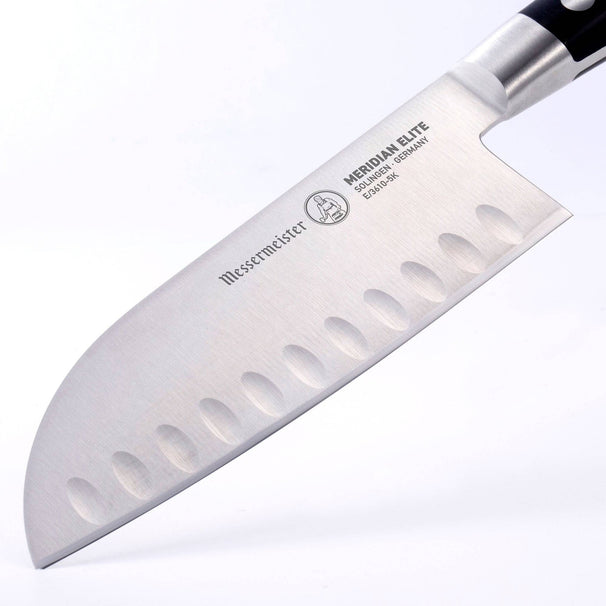 Messermeister Cuchillo santoku con alveolos Meridian Elite 13 cm