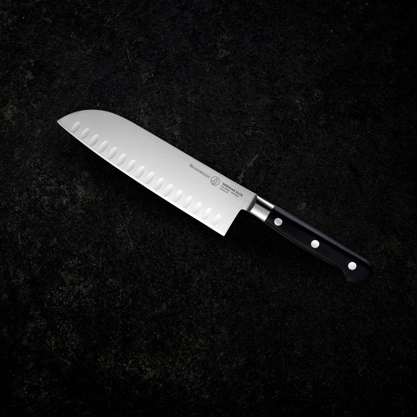 Messermeister Cuchillo santoku con alveolos Meridian Elite 18 cm