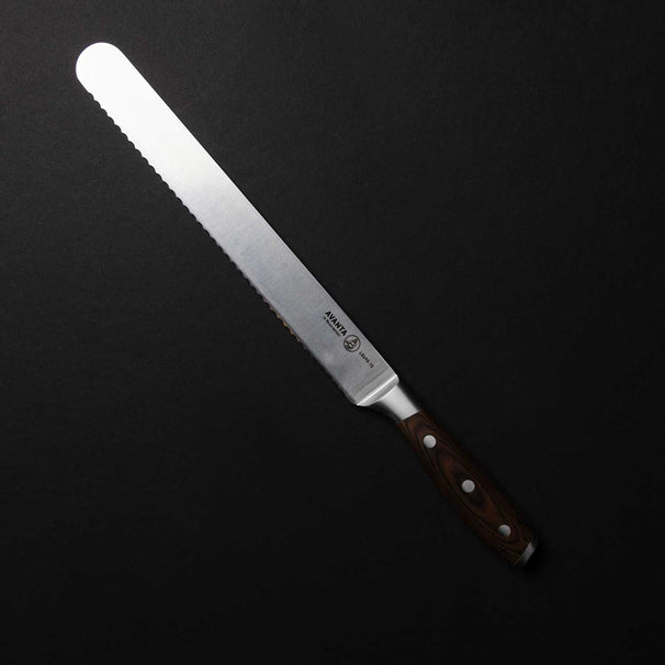 Messermeister Cuchillo para carne dentado Avanta Madera Pakka 25 cm
