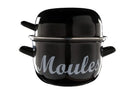 Olla para mejillones Cosy & Trendy - Esmalte - Negro - ø 18 cm / 2.8 litros - capa antiadherente esmaltada