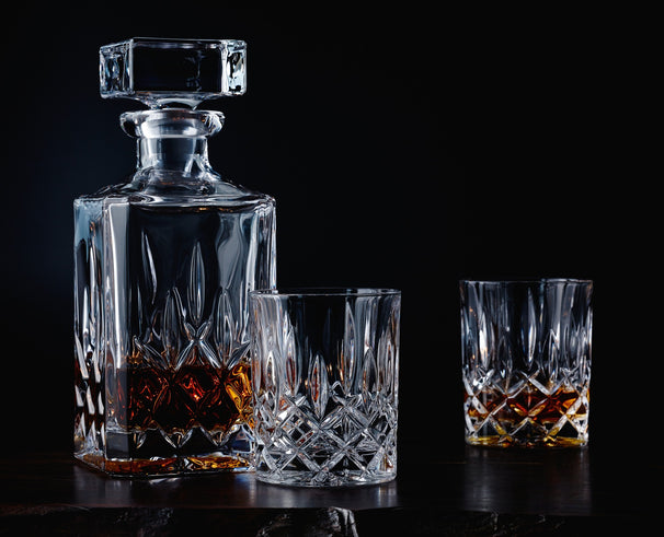 Nachtmann Set de Whisky Noblesse 3 piezas - Decantador 750 ml y 2 Vasos de Whisky 295 ml