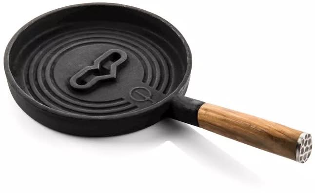 Cazuela para servir Forged Churrasco - Hierro fundido / Madera de olivo - ø 18 cm