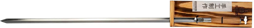 Pincho para BBQ Forged Churrasco - Madera de olivo / Acero - forma en V - 70 cm