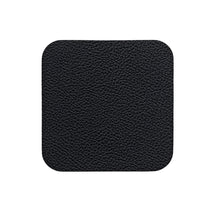 Posavasos Cookinglife - Cuero vegano - Negro - 10 x 10 cm - 6 unidades