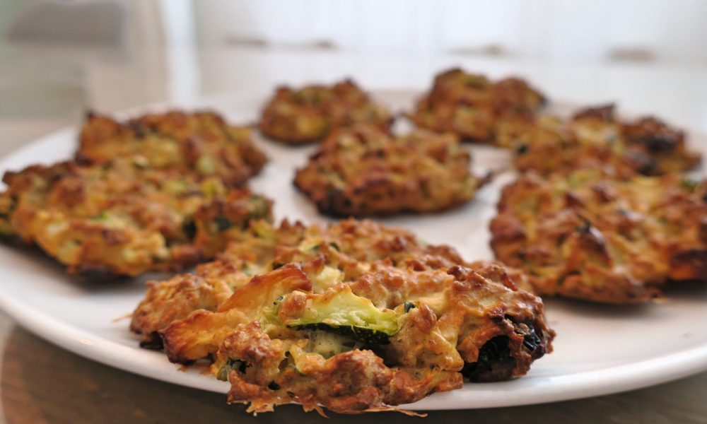 Galletas saludables con avena, calabacín y manzana