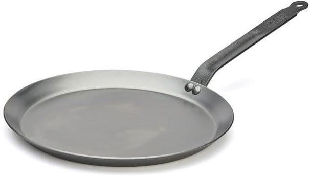 Sartén para panqueques / crepes De Buyer Carbon Plus - Acero laminado - ø 30 cm - sin recubrimiento antiadherente