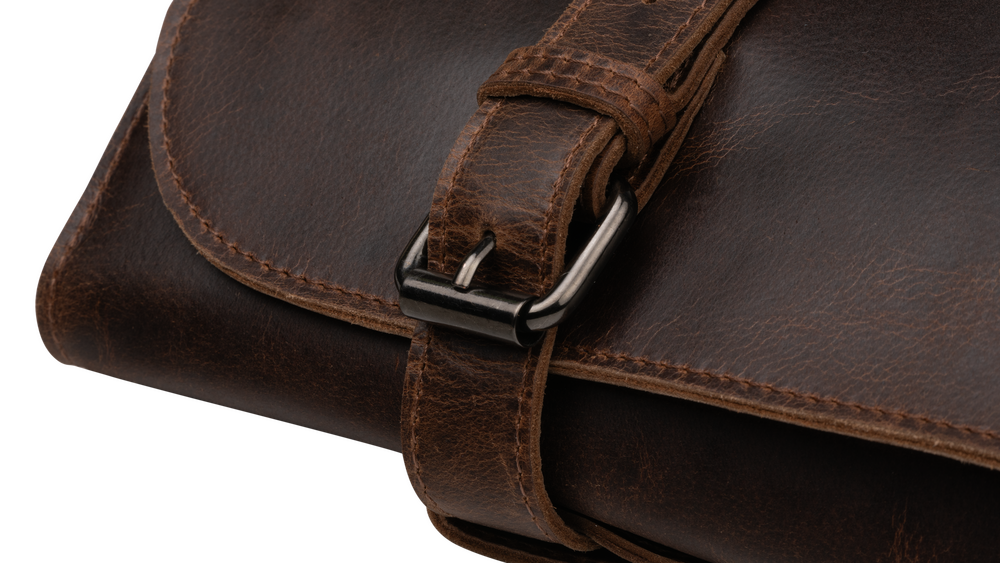 Funda protectora para cuchillos Forged - Para 8 cuchillos - 100% cuero de vacuno pull-up