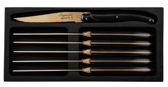 Cuchillos para steak Laguiole Style de Vie Prestige Line Cobre - 6 piezas