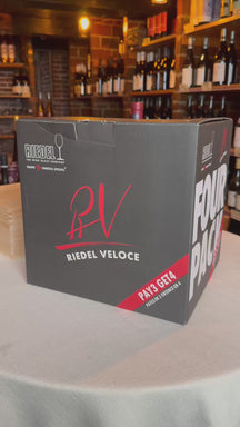 Set de copas de vino Riedel - Copas para vino tinto - Veloce - Cabernet Sauvignon / Merlot - 829 ml - 4 unidades