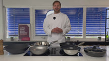 Cookinglife Set de Sartenes ProForge 3 piezas - Sartén ø 28 cm + Sartenes ø 24 & 28 cm - apto para todas las fuentes de calor - recubrimiento antiadherente cerámico