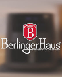 BerlingerHaus Airfryer XXXL Mat Antraciet - con ventana - 8 litros - 1650W