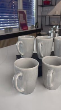 Cookinglife Tazas de café Breeze Gris 315 ml – 6 unidades