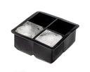 Sareva Molde para cubitos de hielo - 4 cubitos grandes - Silicona - Fácil desmoldeo - Reutilizable
