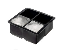 Sareva Molde para cubitos de hielo - 4 cubitos grandes - Silicona - Fácil desmoldeo - Reutilizable
