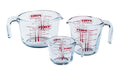 Pyrex Juego de Medidores de Vidrio Iconics' 3 Piezas - 250 ml, 500 ml & 1 Litro